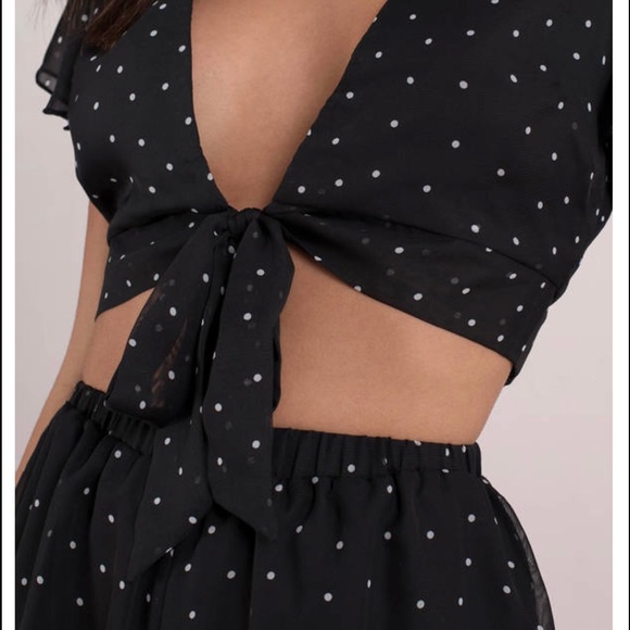 Polka Dot Two Piece Set - Picture 2 of 5